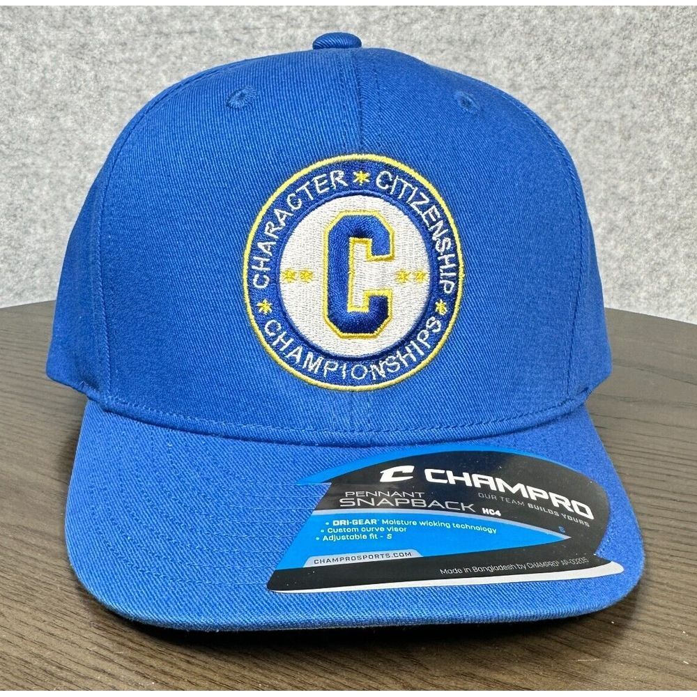Character‎ Citizenship Championships Embroidered CHAMPRO Cap Hat Small 6 1/4 - 7